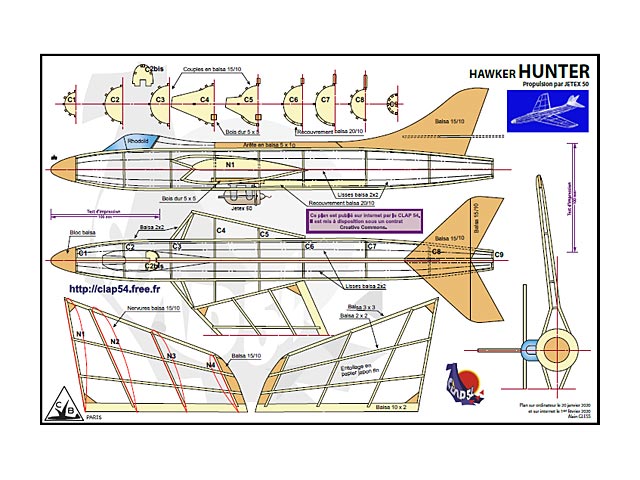 hawker hunter jetex illus