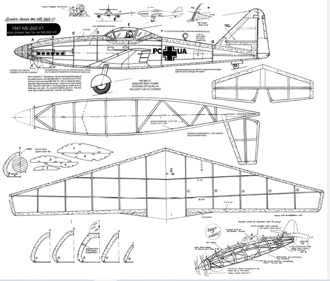 me 262 v1 prop proto illus