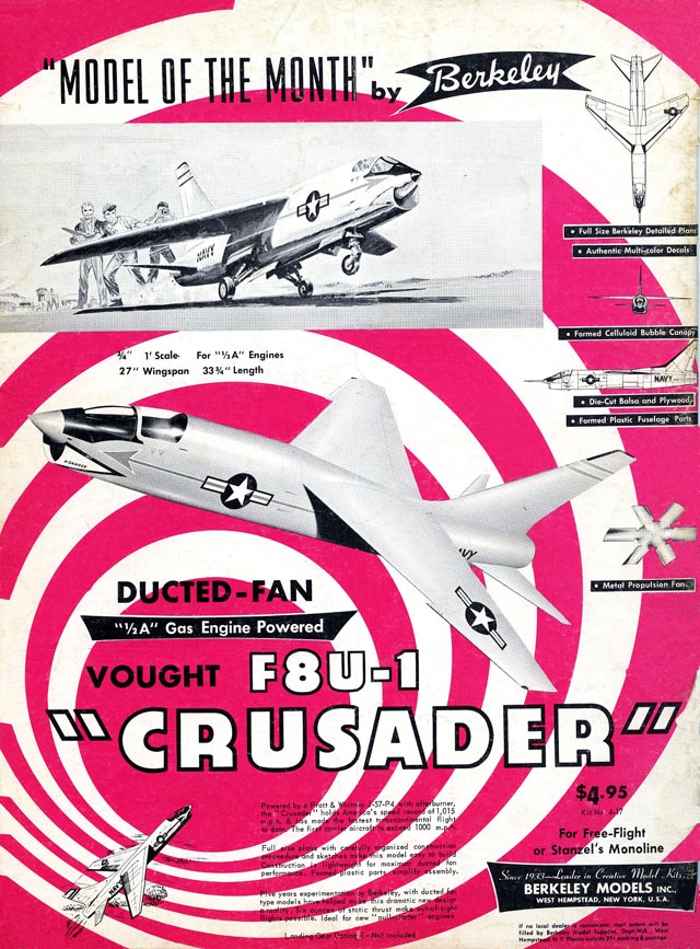 vought f8u1 crusader 27in illus