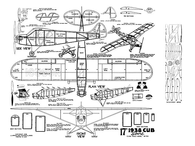 1938cub sport ott 17in illus