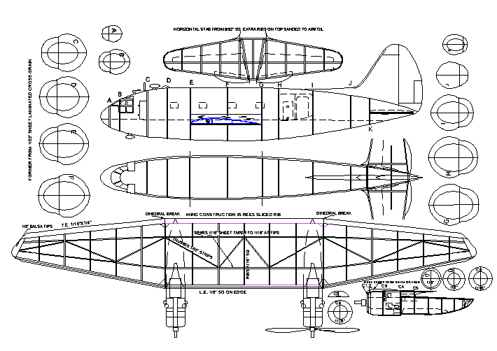 curtiss c46 commando 36in illus