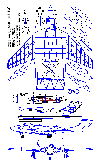 de havilland dh 110 32in