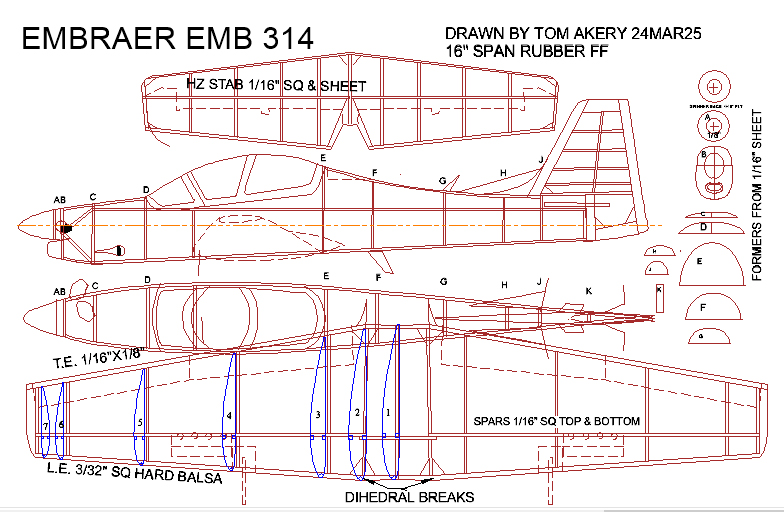 embraer emb 314 16in illus
