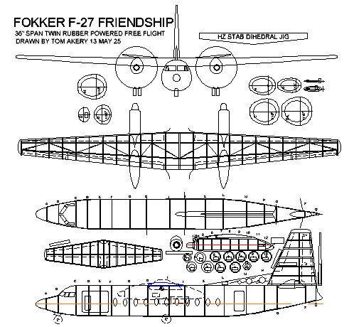 fokker f 27 friendship 36in