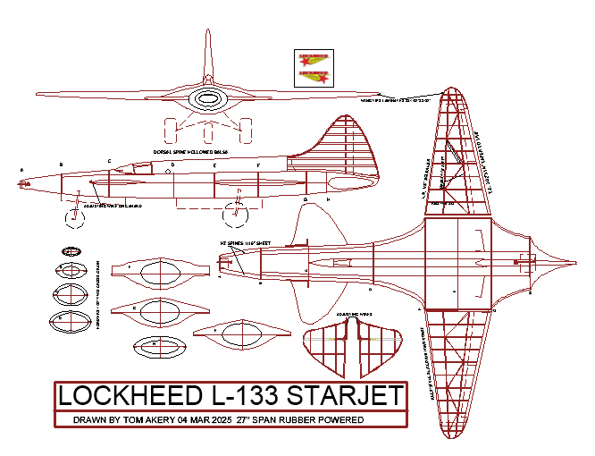 lockheed L 133 starjet 27in