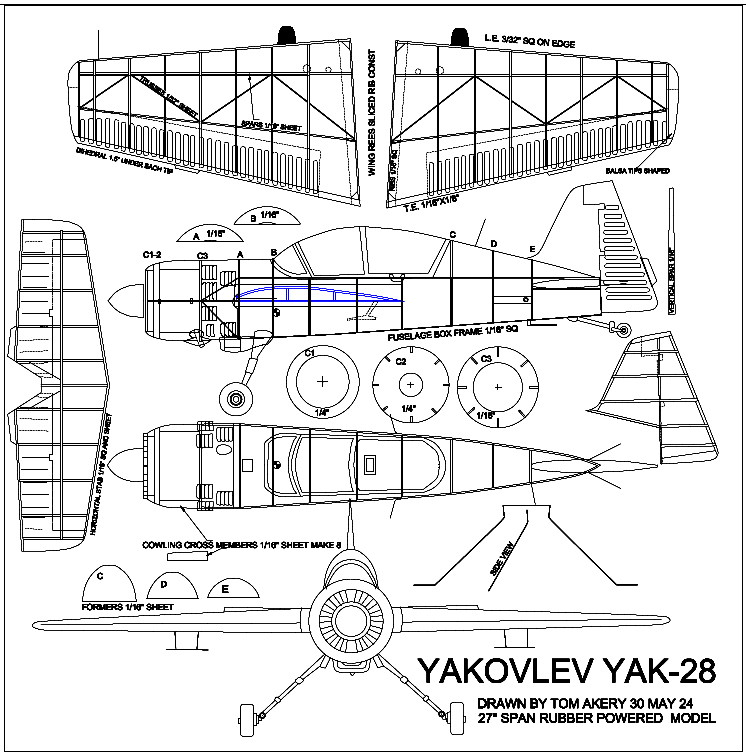 yakovlev yak 28 27in illus