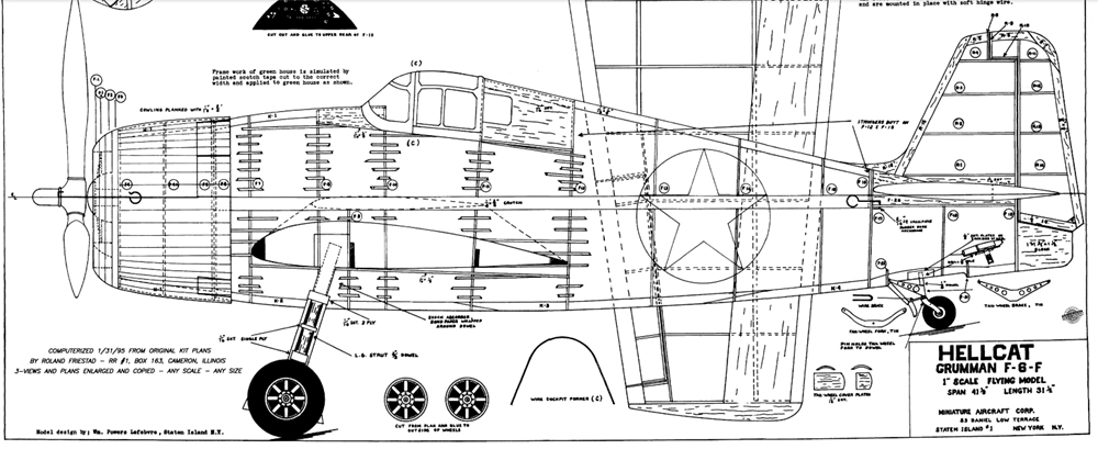 grumman f6f mini aircrft corp illus